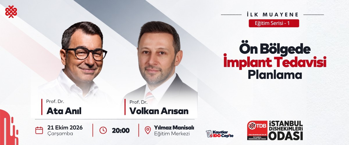 İlk Muayene - Ön bölgede İmplant Tedavisi Planlama