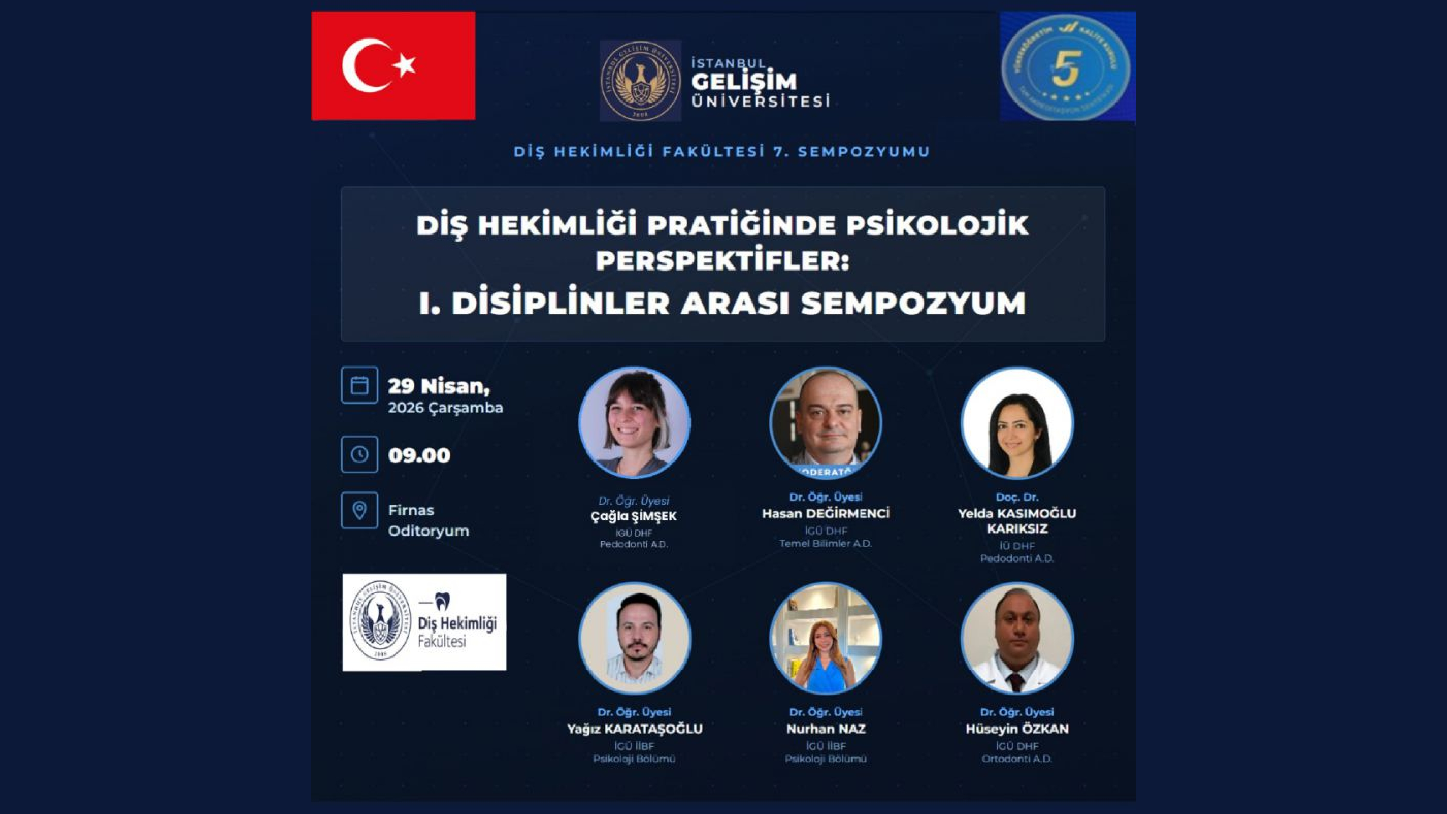 Dişhekimliği Pratiğinde Psikolojik Perspektifler: I. Disiplinler Arası Sempozyum