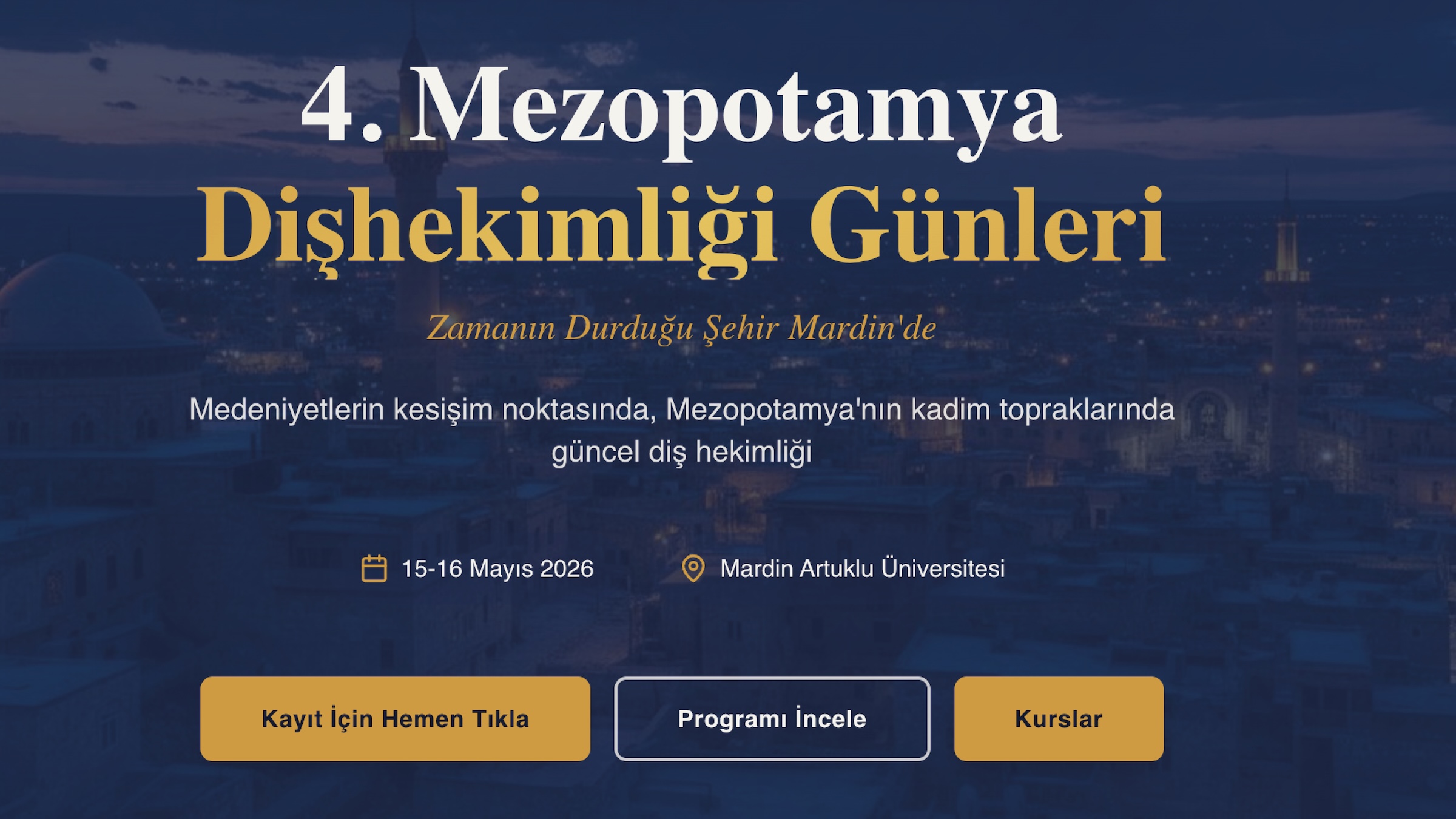 4. Mezopotamya Dişhekimliği Günleri